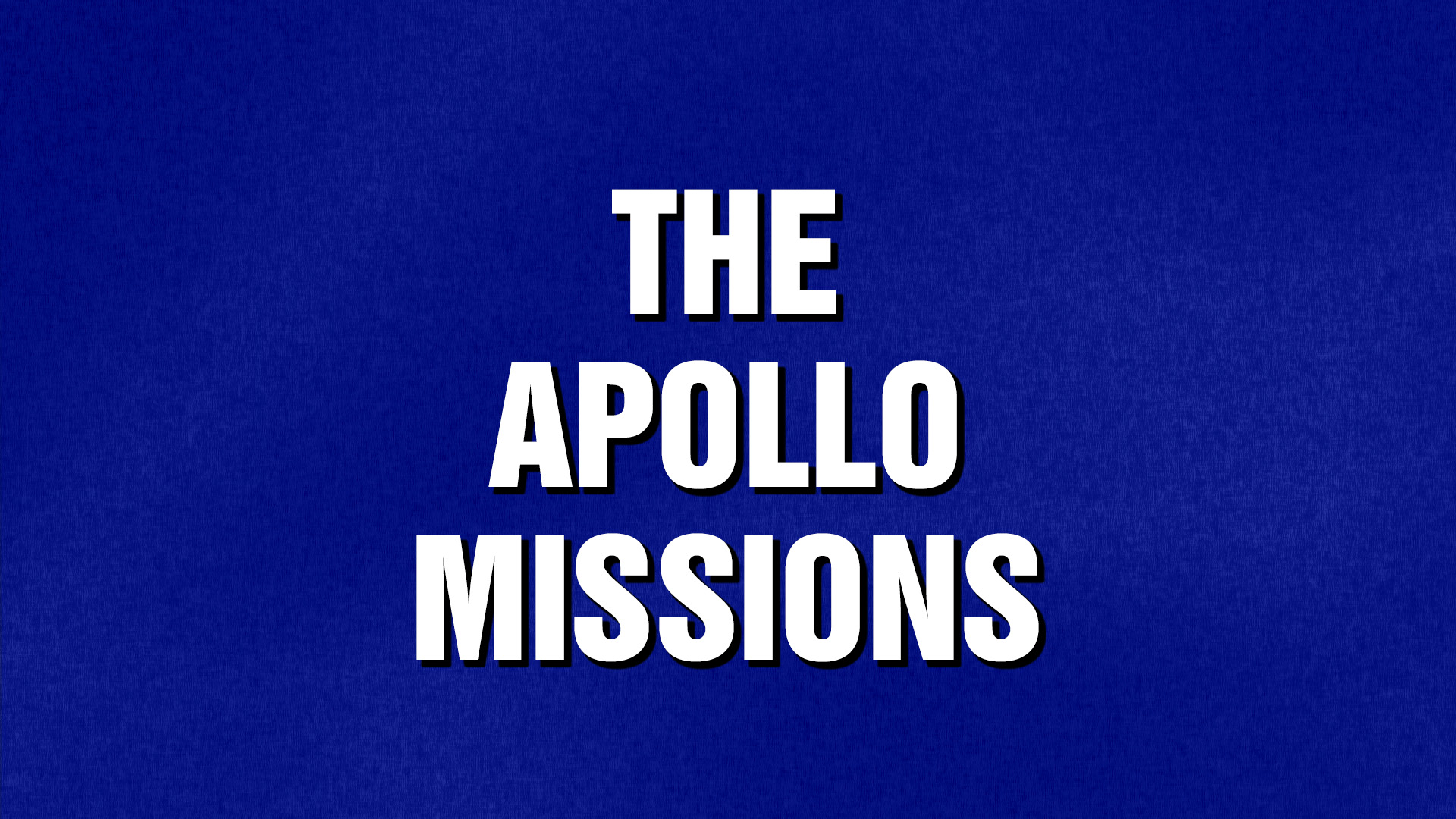 blue background with text that says The Apollo Missions
