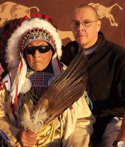 Dr. Joe Medicine Crow and Chester Medicine Crow