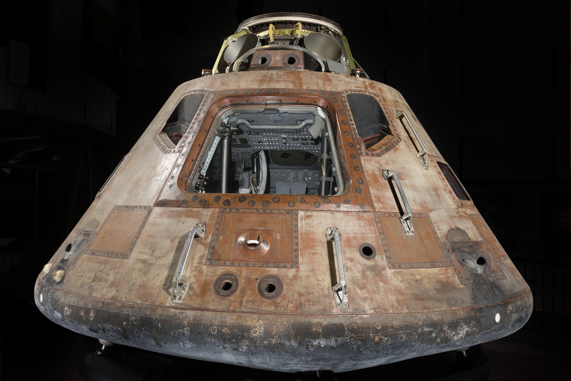 brown conical spacecraft