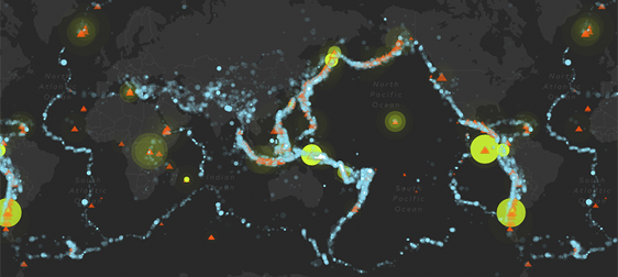 Eruptions, Earthquakes, and Emissions