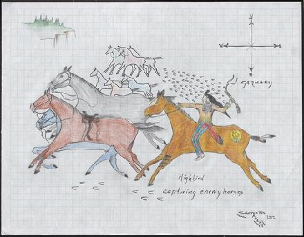 Highbird Capturing Enemy Horses