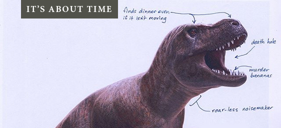 #UnscienceAnAnimal illustration of T. rex