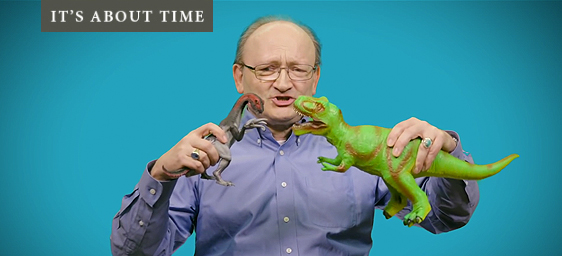 It's About Time - Dr. Hans Sues and toy dinosaurs