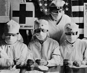 Red Cross Nurses during 1918 Influenza Epidemic