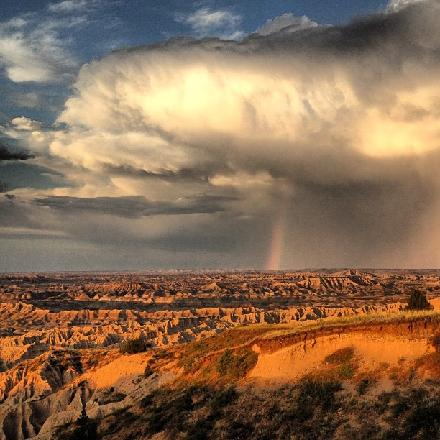 Rainbow at Red Shirt Table, Spring 2015