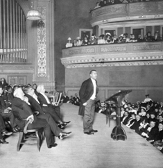 Booker T Washington speeks at Carnegie Hall
